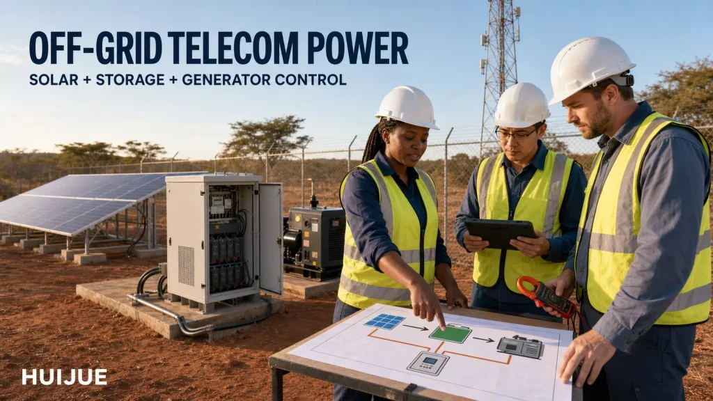 Off-Grid Telecom Power with Solar, Storage and Generator Control