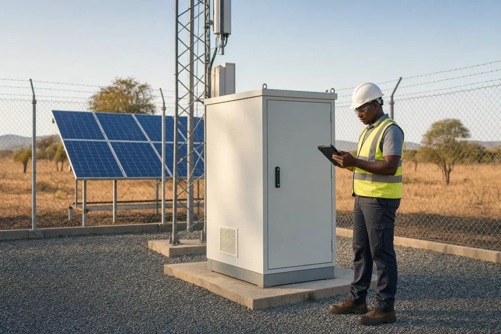 Solar Energy Storage for Telecom Micro-Sites in Africa